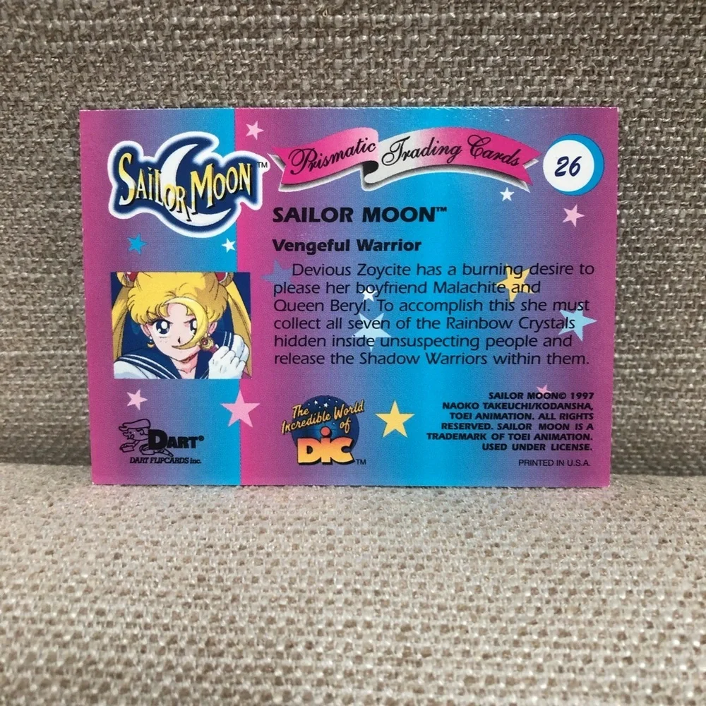 Sailor Moon Prismatic Trading Card